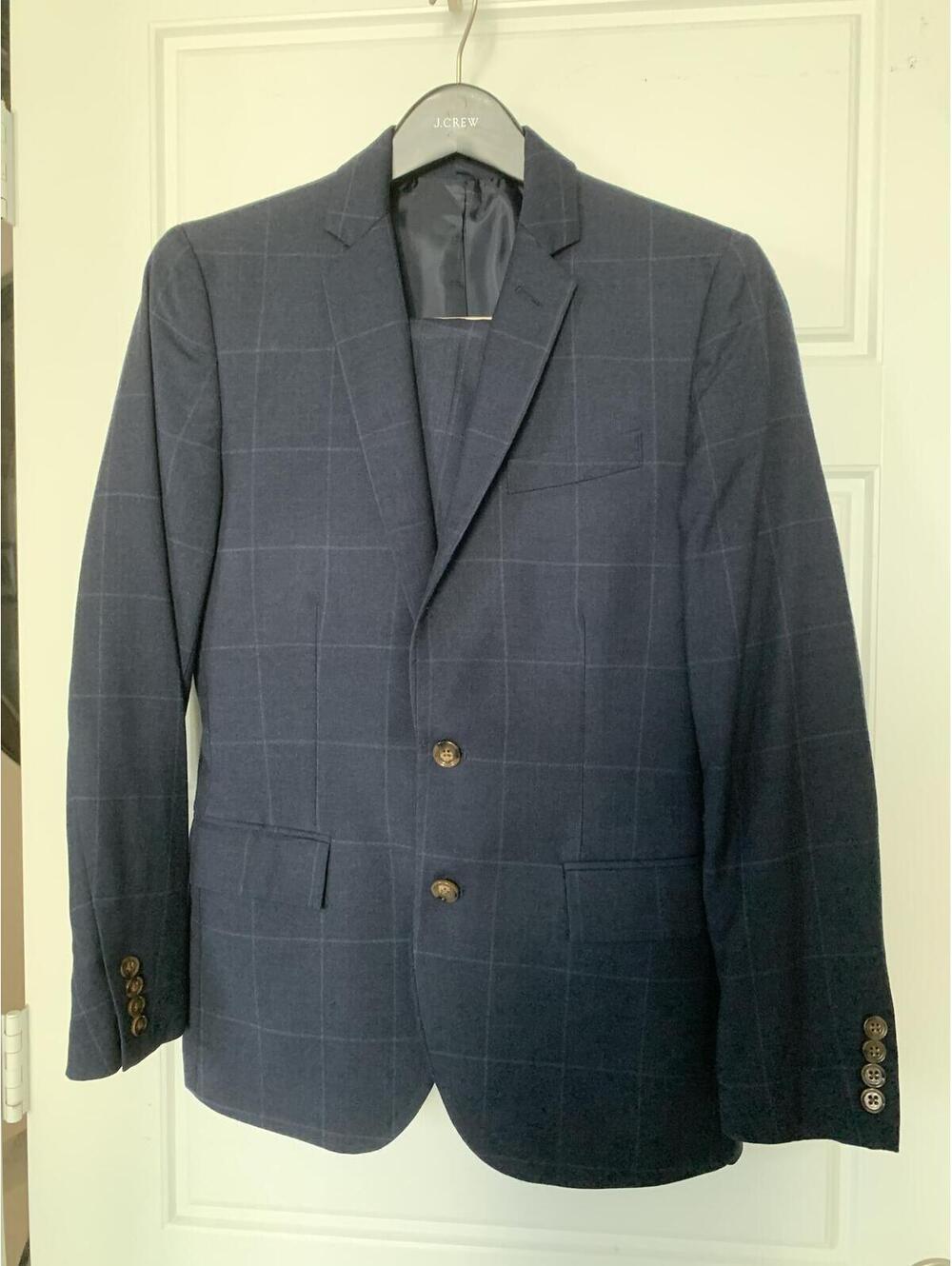 J Crew Thompson Pinstripe Suit 2 Piece Classic